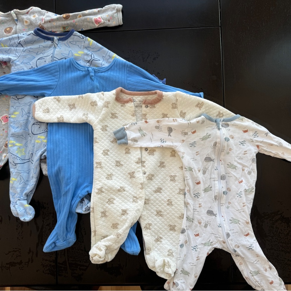3-6 months baby boy pajamas (Lot of 5) 1A